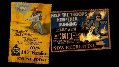 Illustration of vintage World War 1 firearms and melee weapons arranged on a blueprint background.